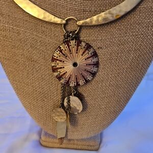 Lucky Brand Awsome Collar Brass African Style Necklace